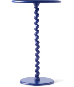 Resim Pols Potten Twister Bar Masası, Toz Boyalı Metal, Lacivert 