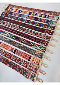 Resim Desenli Kolon Çanta Askısı 4 120 Cm Krem 