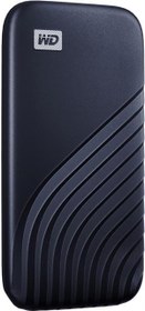 Resim WD My Passport SSD 1TB Gece Mavisi, 1050 MB/ s Okuma, 1000 MB/s Yazma, PC ve Mac Uyumlu 