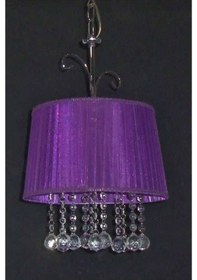 Resim Taşlı Mor Yatak Odası Avizesi 