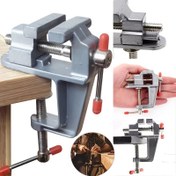 Resim 1 adet Çok Yönlü Alüminyum Alaşımlı Tezgah Matkap - Kablosuz, Metal Yapı için Ev DIY Projeleri, 30mm Mini Tezgah Matkap, Dayanıklı Küçük Masa Tezgah Matkap Kelepçesi, Taşınabilir Mücevherciler El Sanatları Kelepçesi, DIY Araçları | Kompakt Tezgah Matkap | Ayarlanabilir Kelepçe Gücü, Tezgah Matkap 