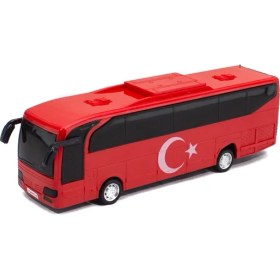 Resim Mixoyuncak Oyuncak Otobüs Sürtmeli Kırmızı 22 cm 