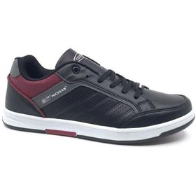 Resim Nesil Shoes Wickers 1777 Siyah&Füme&Bordo Erkek Günlük Spor Ayakkabı 