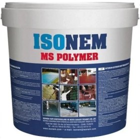 Resim Isonem Ms Polymer %300 Elastik Su Yalıtım Boyası 18 kg Antrasit Gri 7016 