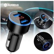 Resim Createtech Yüksek Voltmetre Usb Şarj Noktalı Led Kaliteli Dijital Cihazı Çift Çakmak Bağlantı Augıenb Araç 3.1a Sf 