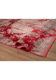 Resim Art At003j Kırmızı Halı Modern Desen Triko Akrilik Viskon Boyama Yüksek Sıklık Ipek Serisi-761 Kırmızı 