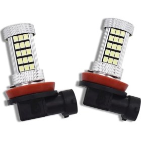 Resim Femex H8/11 Sis Farları Için LED Ampul 2835 CHIP Turkuaz Renk Mercekli 66LEDLI 