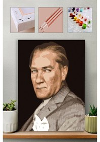 Resim Sayılarla Boyama Seti - Başöğretmen Atatürk 