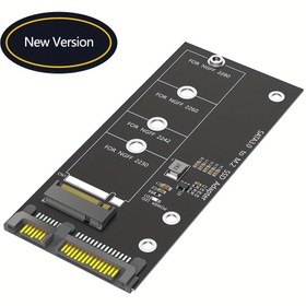 Resim M.2 NGFF SATA Adaptörü Kartı B Anahtarı/B & M Anahtarı SSD Dönüştürücü NGFF M2 6.35 cm SATA III Sürücü, NGFF M.2 2280 2260 2242 2230 SSD'ler için Uygun (M.2 NVME için Uygun Değil) 