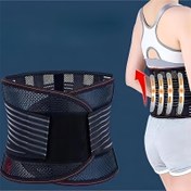 Resim Çelik Plak Güçlendirici ile Nef Alabilen Mesh Bel Desteği Kemer - Ağırlık Kaldırma, Kalçalar ve Spor Fitness için Elastik Sıkıştırma Antrenörü, Erkekler ve Kadınlar için Ayarlanabilir Boyutlar, Rahat Egzersizler için Nef Alabilen Tasarım, Bel Antrenörü, Spor Bel Desteği, Nef Alabilen Mesh Kumaş 