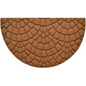 Resim Giz Home Parga Yarımay Kapı Önü Paspası - Kahve Mozaik - 40x75 cm 