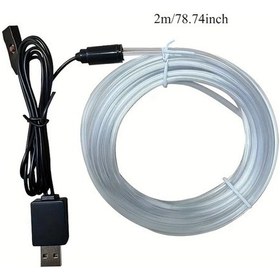 Resim Willowhaven Araba İçin 7 Renkli 2m Rgb Led Işık Şeridi, Usb Dekoratif Ortam Aydınlatma 