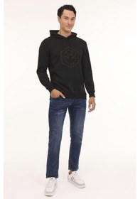 Resim Lumberjack 4w Ml Grass 17urb2013 4pr Sweatshırt Kapsonlu Siyah 