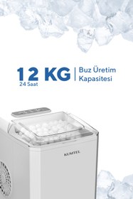 Resim KUMTEL Taşınabilir Otomatik Buz Makinesi Hım-02 