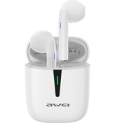 Resim Awei T21 Bluetooth V5.0 Ture Kablosuz Spor Tws Kulaklık Ve Şarj Kutusu Beyaz 