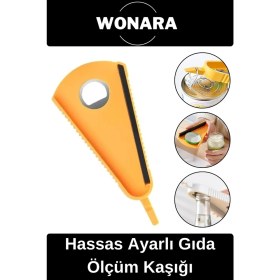 Resim Wonara Çok Amaçlı Güç Gerektirmeyen Kaymaz Lastik Şeritli V Tipi Kavanoz Şişe Kapak Açacağı 
