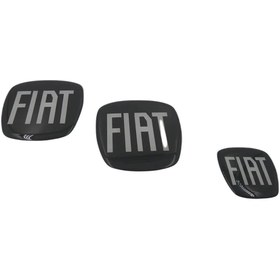 Resim ZeuZ Fiat Egea HATCHBACK Logo Seti Logo Direksiyon Panjur Bagaj Arma ( Diğer Araç Modellerine Uymaz) 