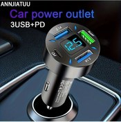 Resim Gaojunshop01 Annjıatuu Yeni Akıllı Araç Şarj Cihazı 12 24v Evrensel Hızlı Şarj Black 