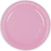 Resim Karton Tabak Makaron Pembe 8'li 