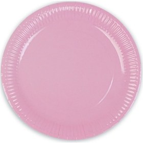 Resim Karton Tabak Makaron Pembe 8'li 