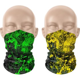 Resim Dair Aksesuar 2'li Set Boyunluk Erkek Boyunluk Kadın Boyunluk Motosiklet Boyunluk Maske Balaklava Outdoor Maske 