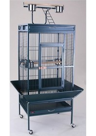 Resim Dayang Papağan Kafesi Ayaklı Siyah 61x56x165, 600-a11b 