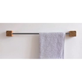 Resim Tiydem Doğal Ahşap Steel Havluluk 