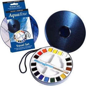 Resim Daler Rowney Aquafine Travel 18'li Set 