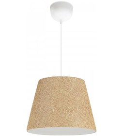 Resim Sofia Konik Kumaş Tavan Sarkıt Kumbeji Hol Antre Çocuk Odası Mutfak Avize Bej 