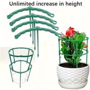 Resim Dashanshop Yeşil 8 Parça Dayanıklı Ayarlanabilir Bitki Destek Kafesi - Bahçe Domates Çiçek Askı 