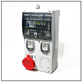 Resim Novsen Ip66 Elektrikli Araç Şarj İstasyonu Panosu 1ad. 5x32a , 2ad. Schuko Priz 