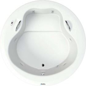 Resim Çift Kişilik Bağımsız Renkli Küvet | Jakuzi | 180x180 | Sanacryl - 180x180 / Sarı / 1 Kişilik 