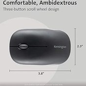 Resim Kensington Pro Fit Bluetooth mobil fare (3.0 veya 5.0), iki elle kullanılabilir, küçük çalışma masaları ve ofisler için ideal, Windows, Mac ve krom uyumlu, K74000WW 