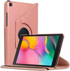Resim Microsonic Samsung Galaxy Tab A 8" 2019 T290 için Kılıf 360 Rotating Stand Deri Rose Gold [Galaxy Tab A 8 T290 ile Uyumlu Kılıf - Rose Gold] 