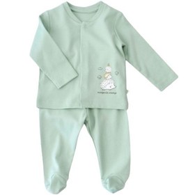 Resim Bibaby Biorganik Happy Always Pijama Takımı 59699 Yeşil 