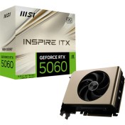 Resim Msı VGA Geforce Rtx 5060 8g Inspıre Itx Oc RTX5060 8gb Gddr7 128B DX12 Pcıe 5.0 X16 (3xdp 1xhdmı) 