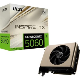 Resim Msı VGA Geforce Rtx 5060 8g Inspıre Itx Oc RTX5060 8gb Gddr7 128B DX12 Pcıe 5.0 X16 (3xdp 1xhdmı) 