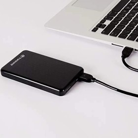 Resim Transcend 2 Tb USB 3.1 Gen 1 SJ25A3K Storejet 25A3K Harici Sabit Sürücü TS2TSJ25A3K, Siyah 