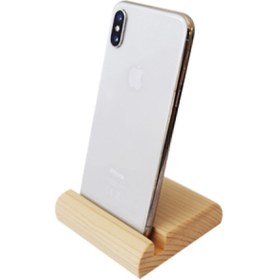 Resim Orvila Kaydırmaz Taban Ahşap Telefon Tutacağı Tüm Telefonlara Uyumlu Stand 