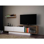 Resim Dekorister Asos Tv Ünitesi Beyaz-Ceviz 