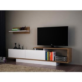 Resim Dekorister Asos Tv Ünitesi Beyaz-Ceviz 