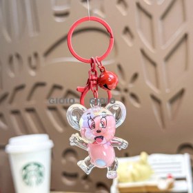 Resim Silver1 Iyi Şanslar Bebek Sevimli Karikatür Peluş Bebek Çanta Kolye Kız Öğrenci Bebek Asılı Anahtar (Yurt Dışından) 