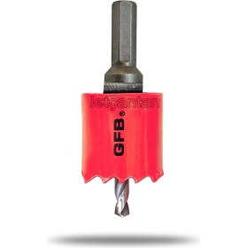 Resim Gfb Bi Metal Panç Metal Testere 20 mm + Hex Düz Girişli Adaptör 