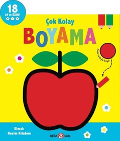 Resim Çok Kolay Boyama Elmalı Resim Kitabım 