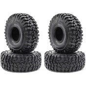 Resim Trx4 Scx10 İçin 4 Adet 1.9 İnç Kauçuk Rc Araç Lastiği - 118mm Çap 