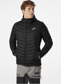Resim Helly Hansen Verglas Hooded Down Hybrid Insulator Erkek Siyah Kapüşonlu Mont 63007-991 