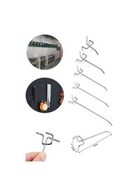 Resim Delikli Pano Kancası 25 Cm Raf Askısı Mağaza Düzenleme 100 Adet 