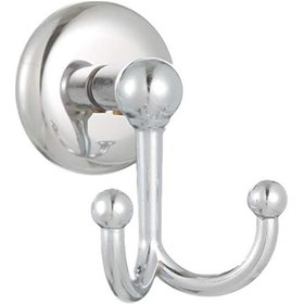 Resim Banyo Krom Eko Lüx Çiftli Bornoz Askılığı 