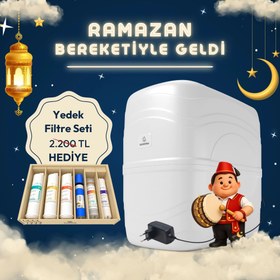 Resim Sumosu Home Alkali Pompalı Su Arıtma Cihazı - Beyaz 