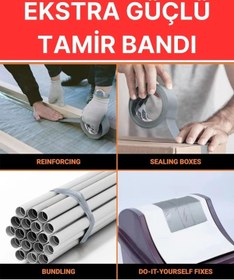 Resim Svein 2 Adet 10 mt Kırmızı Tamir Takviye Kapatıcı Güçlü Onarım Bandı Su Geçirmez Sızdırmaz Dayanım Çatlak 